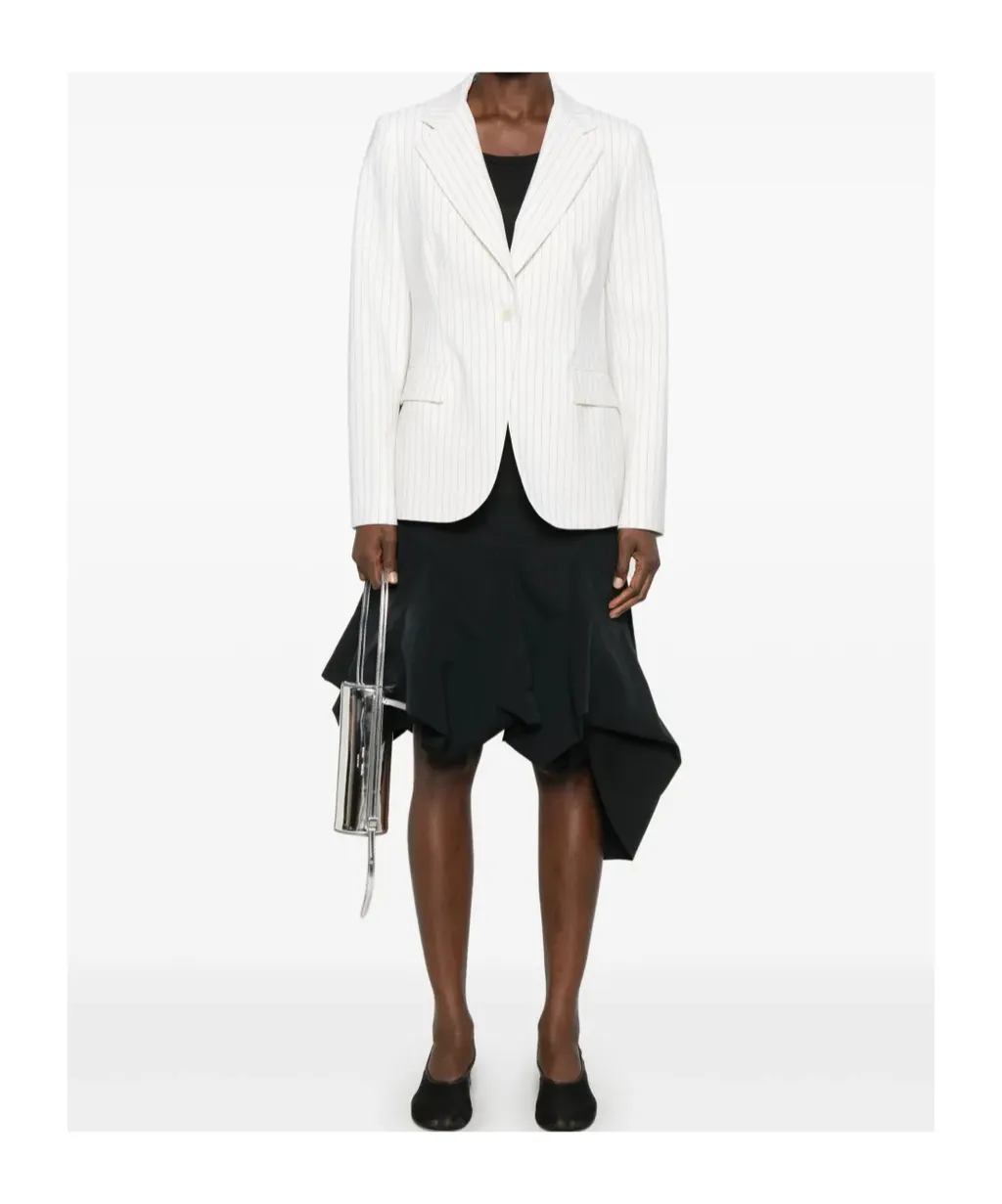 P.A.R.O.S.H. Striped Single-Breasted Blazer