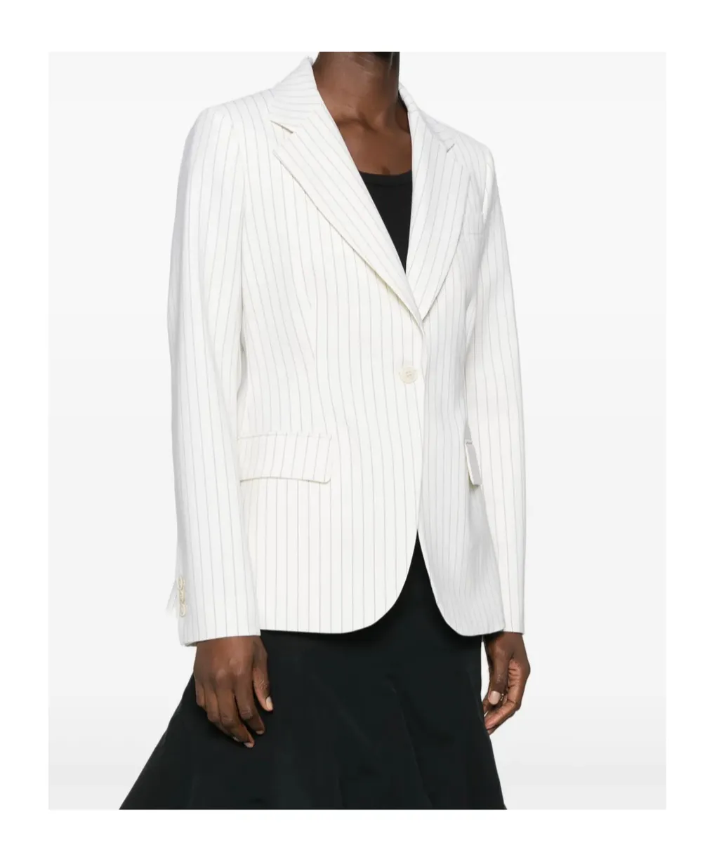 P.A.R.O.S.H. Striped Single-Breasted Blazer