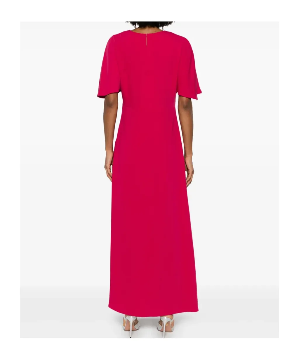 Flared-Sleeves Maxi Dress