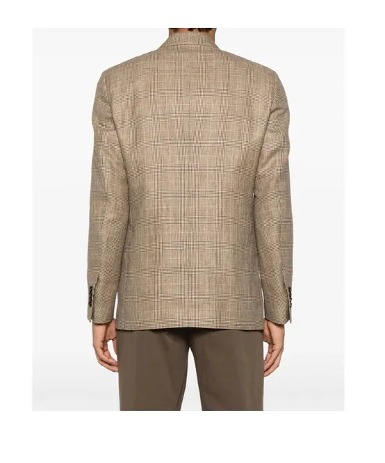 Lardini Checked Double-Breasted Blazer