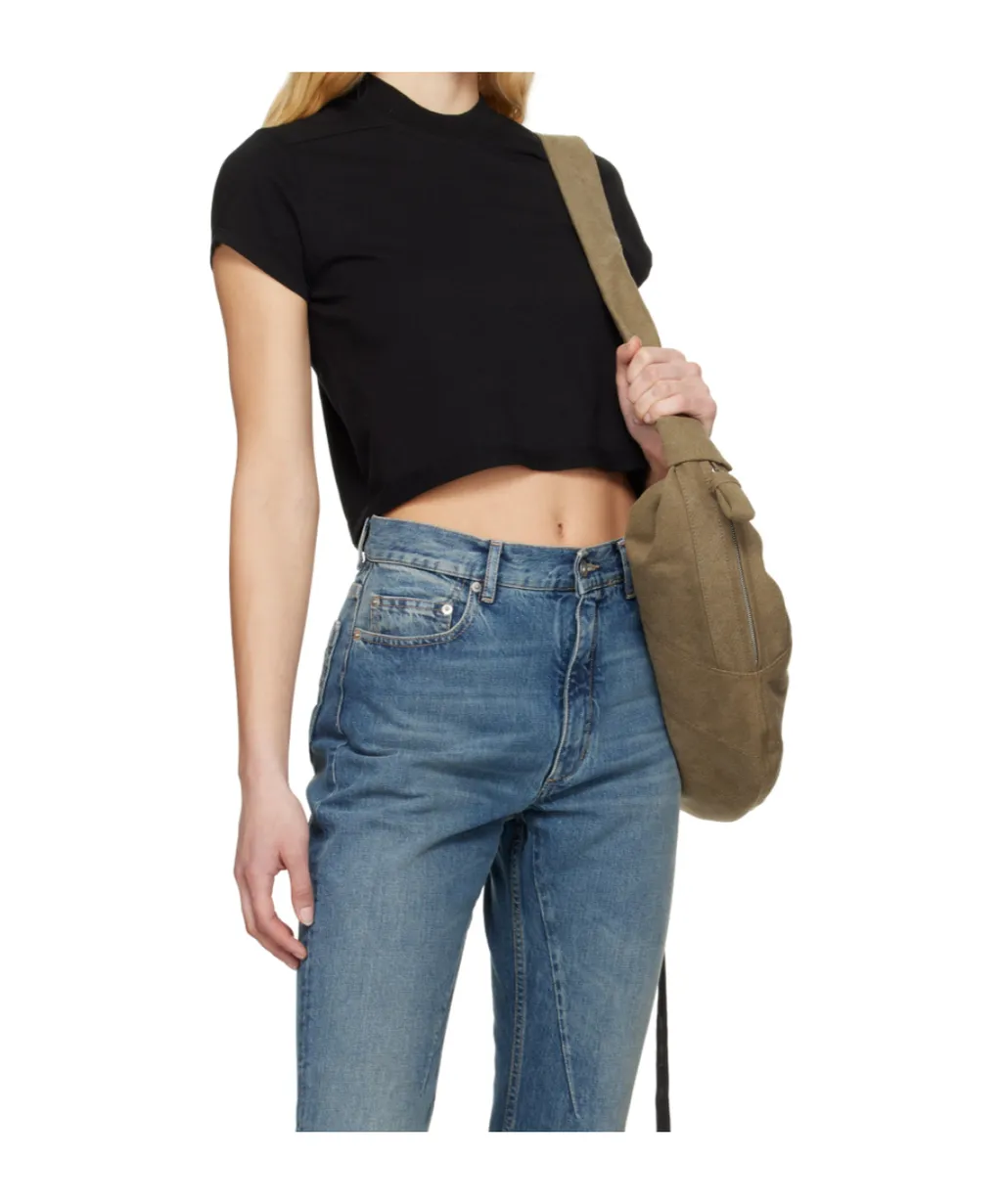 Rick Owens Drkshdw Cropped Small Level Crewneck T-Shirt