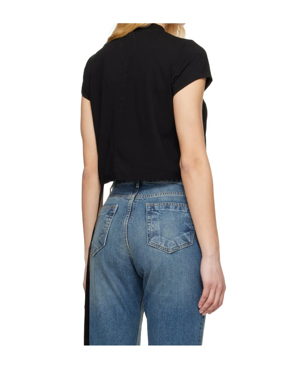 Rick Owens Drkshdw Cropped Small Level Crewneck T-Shirt