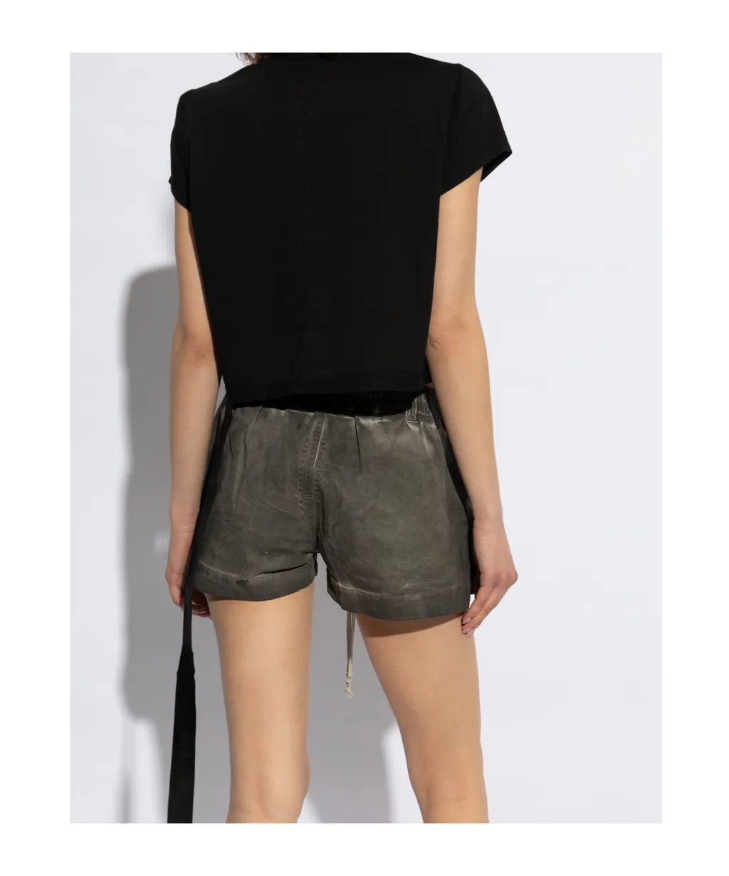 Rick Owens Drkshdw Cropped Small Level Crewneck T-Shirt
