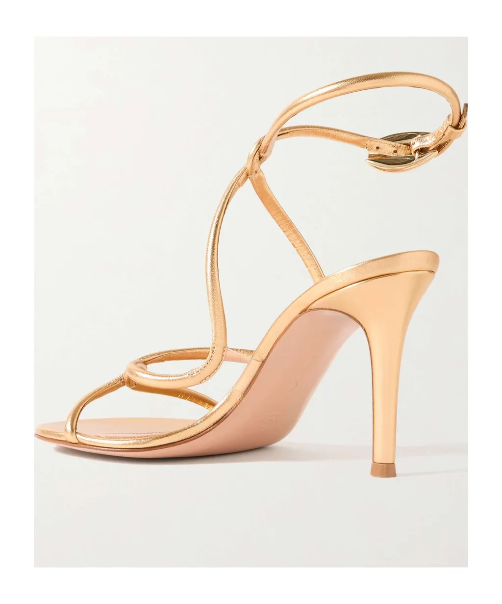 Gianvito Rossi Black Mamba Open Toe Sandals