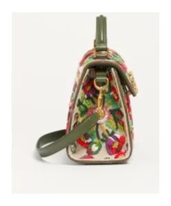 Valentino Garavani Mini Vsling Embroidered Handbag With Jewel Logo