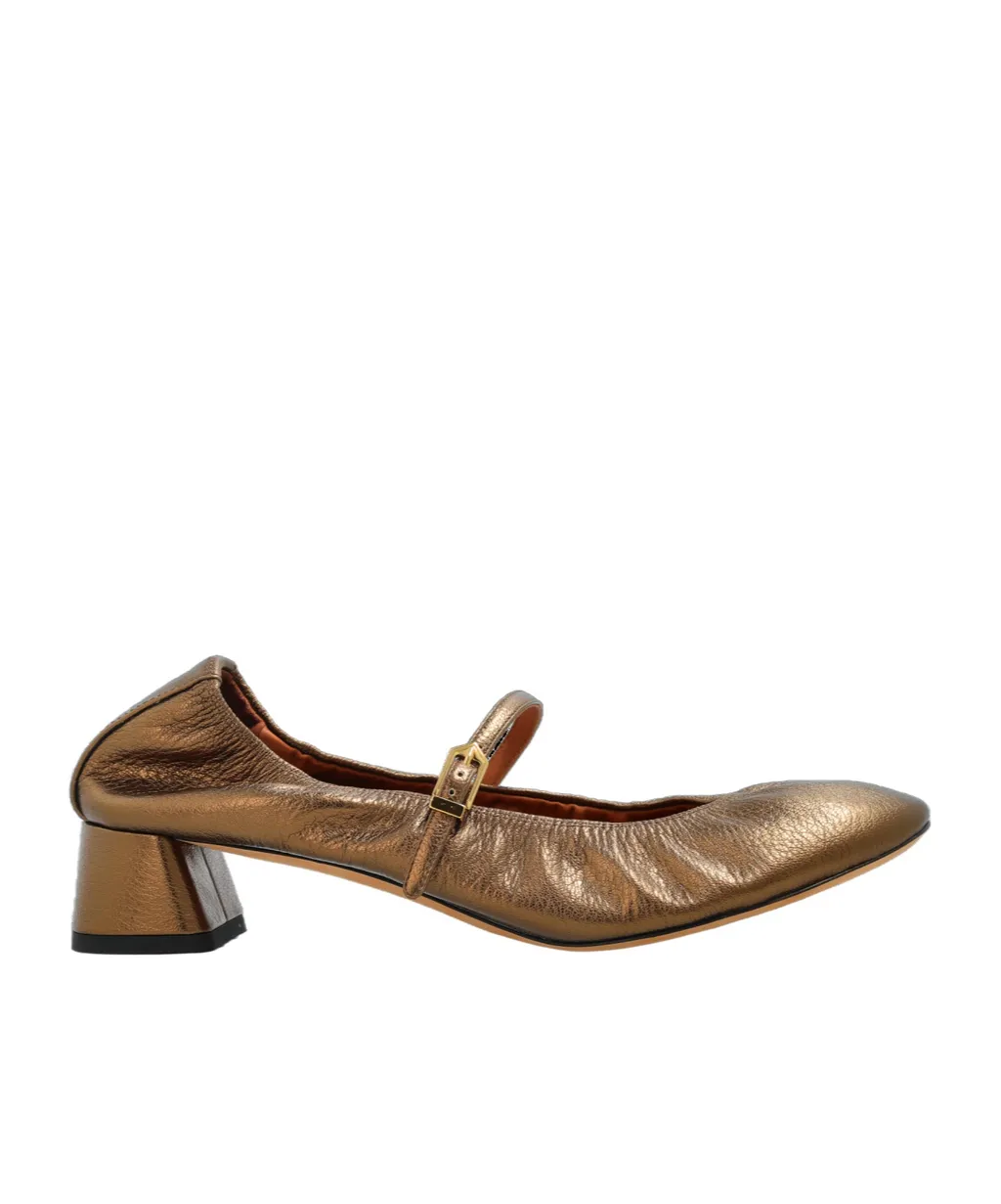 Lanvin Metallic Mary Jane Pumps