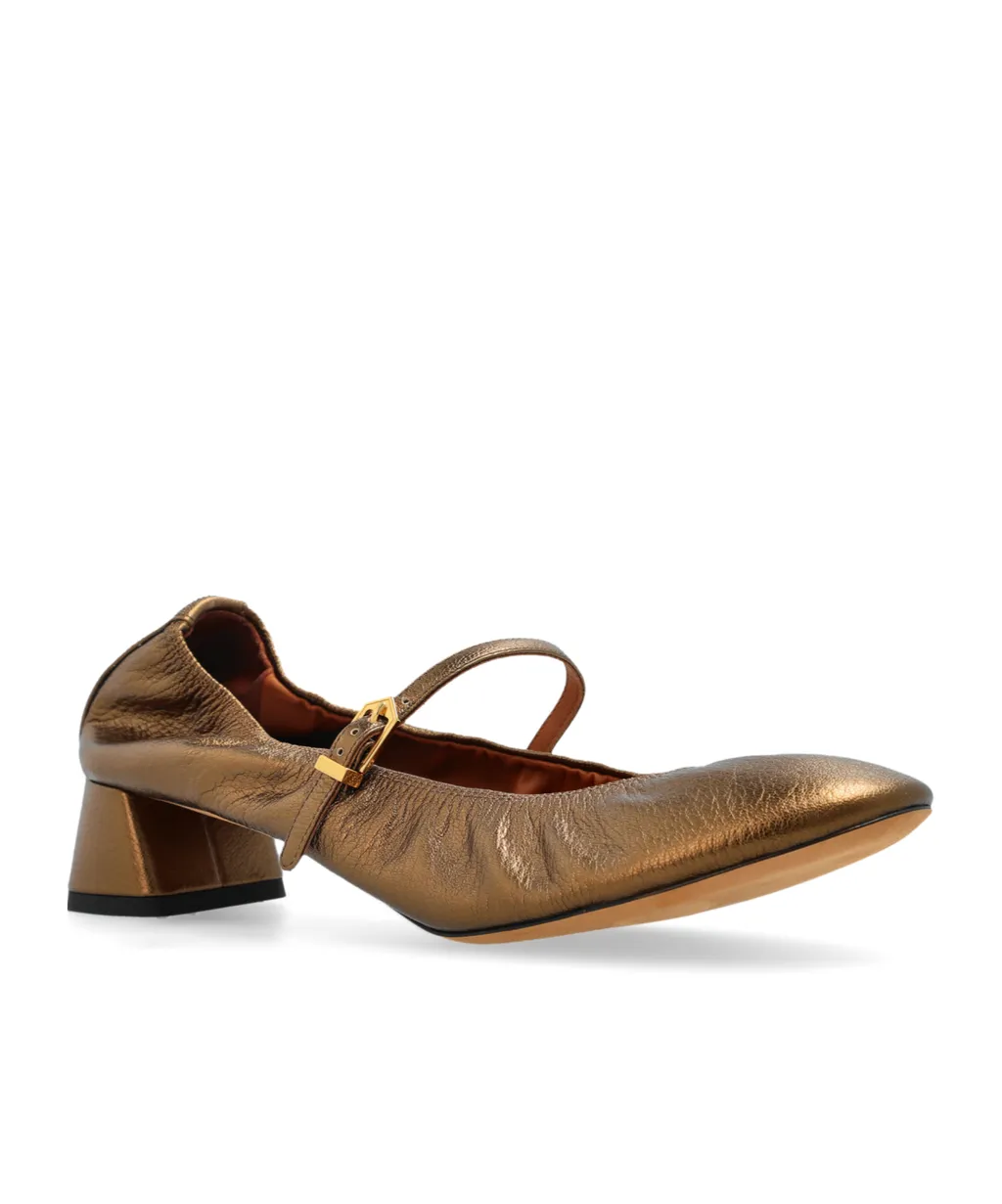 Lanvin Metallic Mary Jane Pumps
