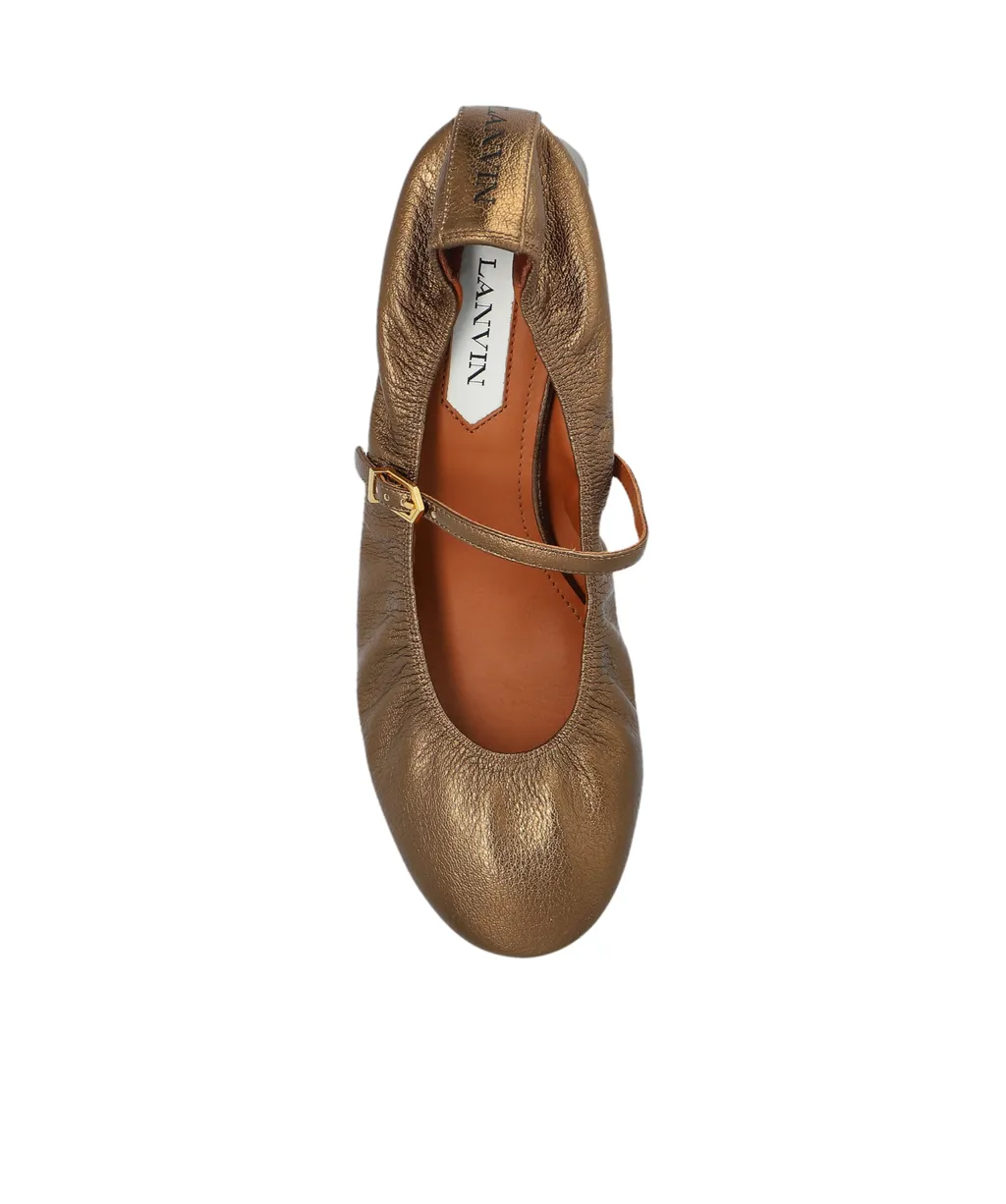 Lanvin Metallic Mary Jane Pumps