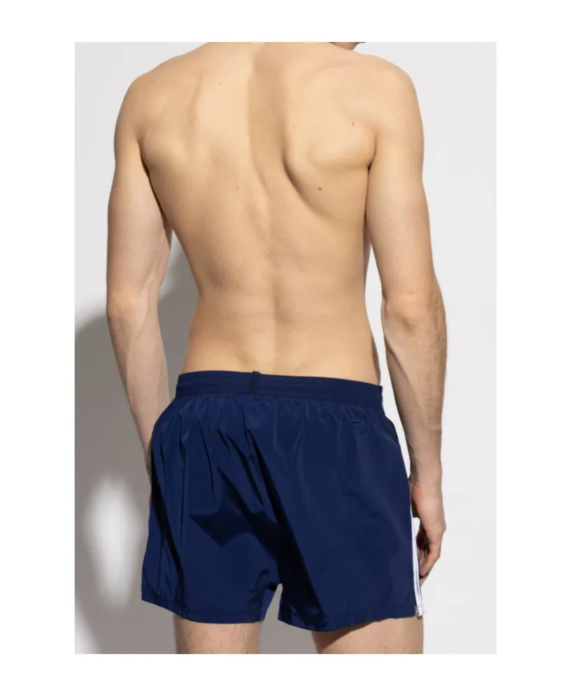 Dsquared2 Logo-Embroidered Drawstring Swim Shorts
