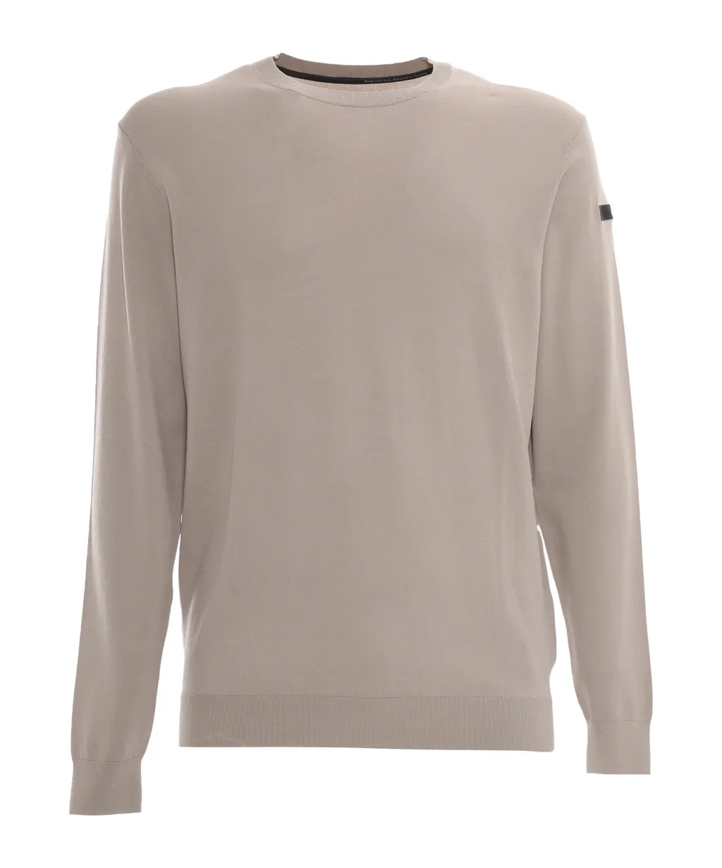 Crew-Neck Knit Sweater