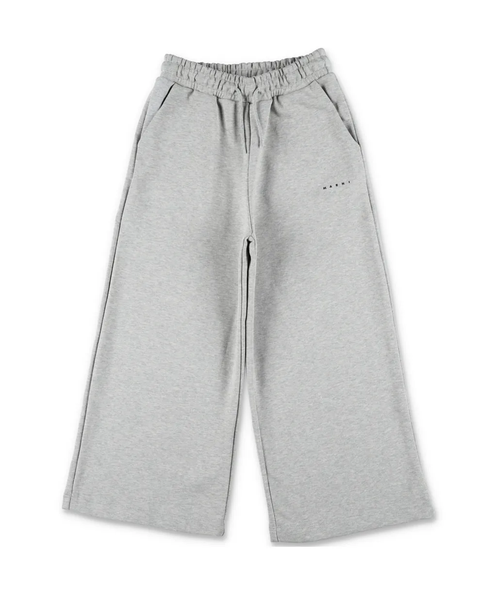 Marni Kids Wide-Leg Fleece Pants