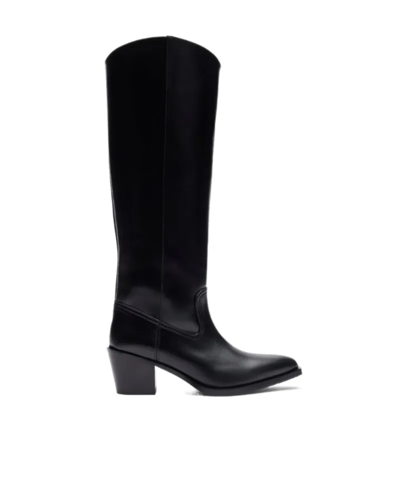 Thick-Heeled Boots