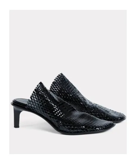 Heeled Mules In Perforated Leather Kenzo-Shomi