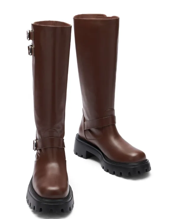Thick-Heeled Boots
