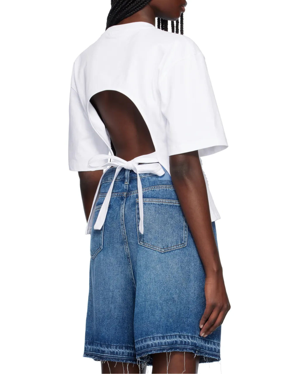 Ganni Sculpted Open-Back Top