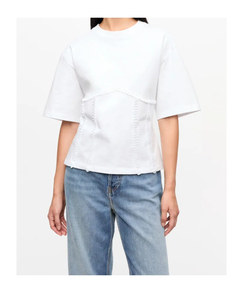 Ganni Sculpted Open-Back Top