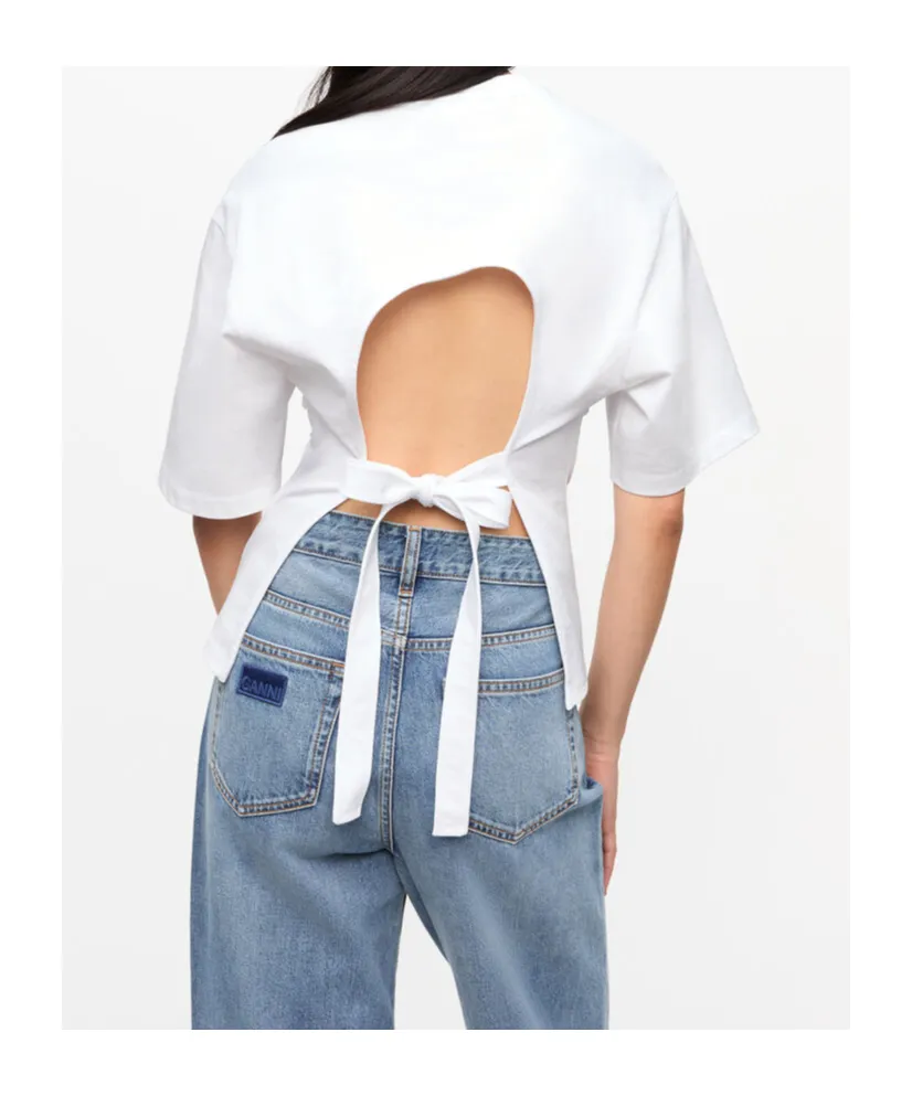 Ganni Sculpted Open-Back Top