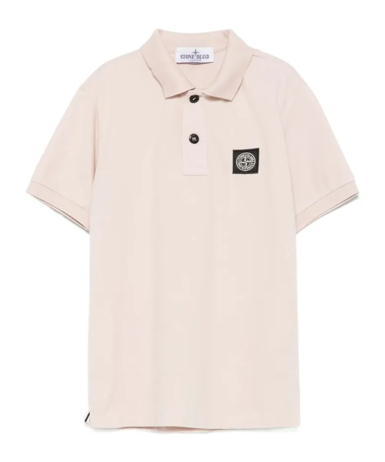 Compass-Motif Polo Shirt