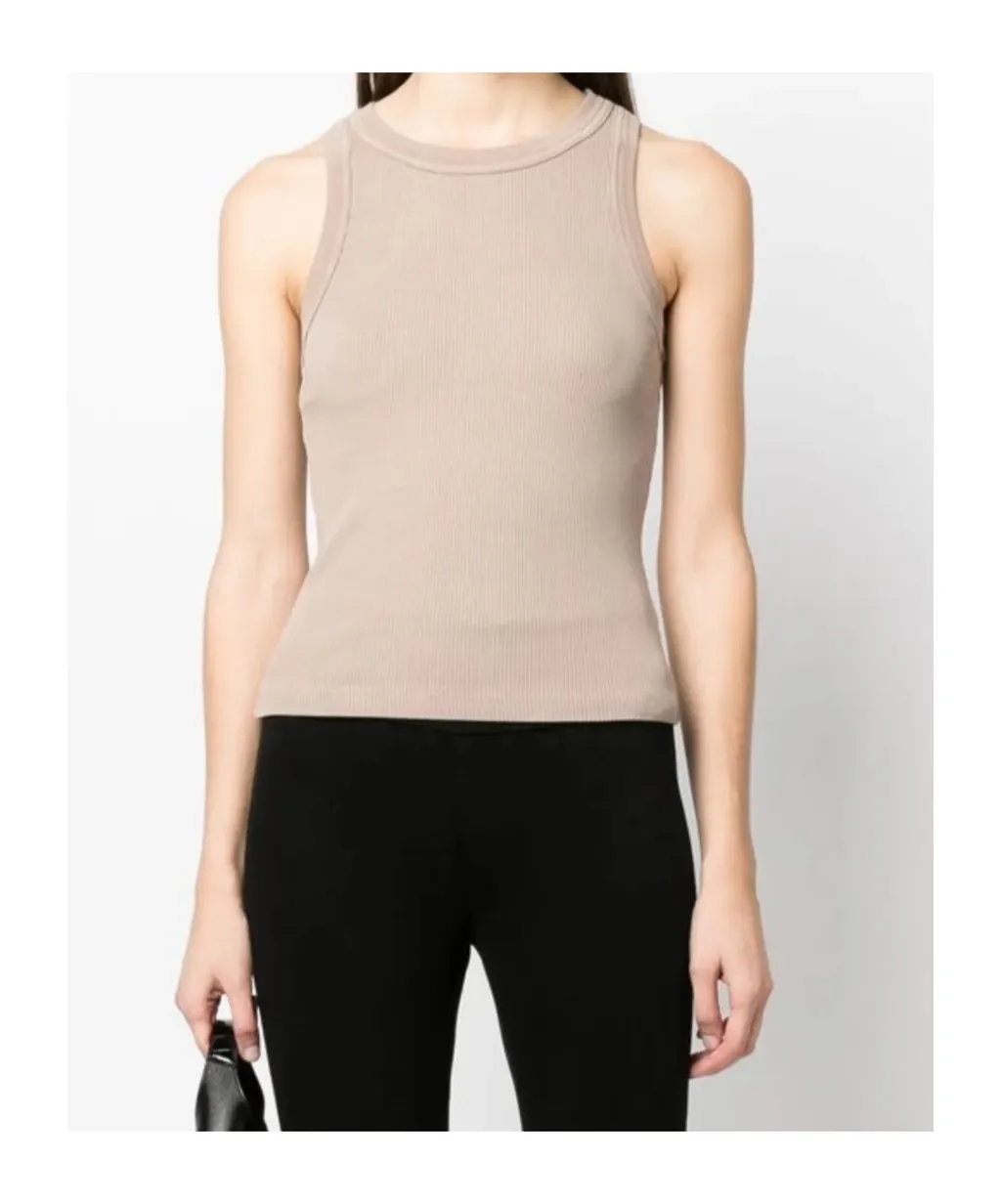 Sleeveless Ribbed Top