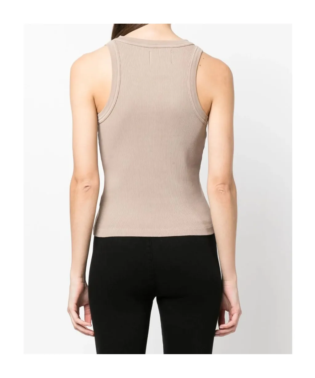 Sleeveless Ribbed Top