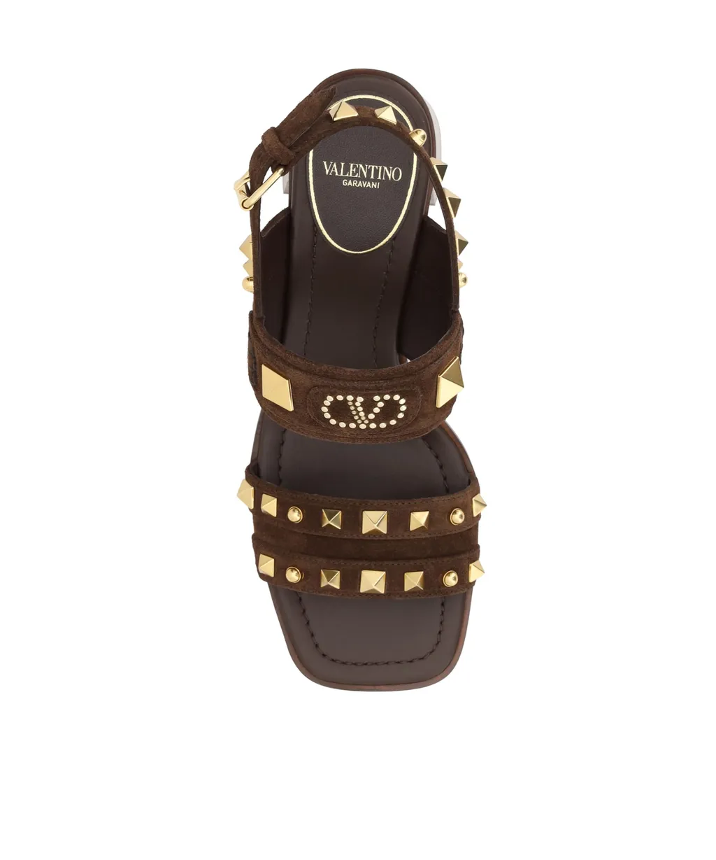 Valentino Garavani Rockstud Square Open Toe Sandals