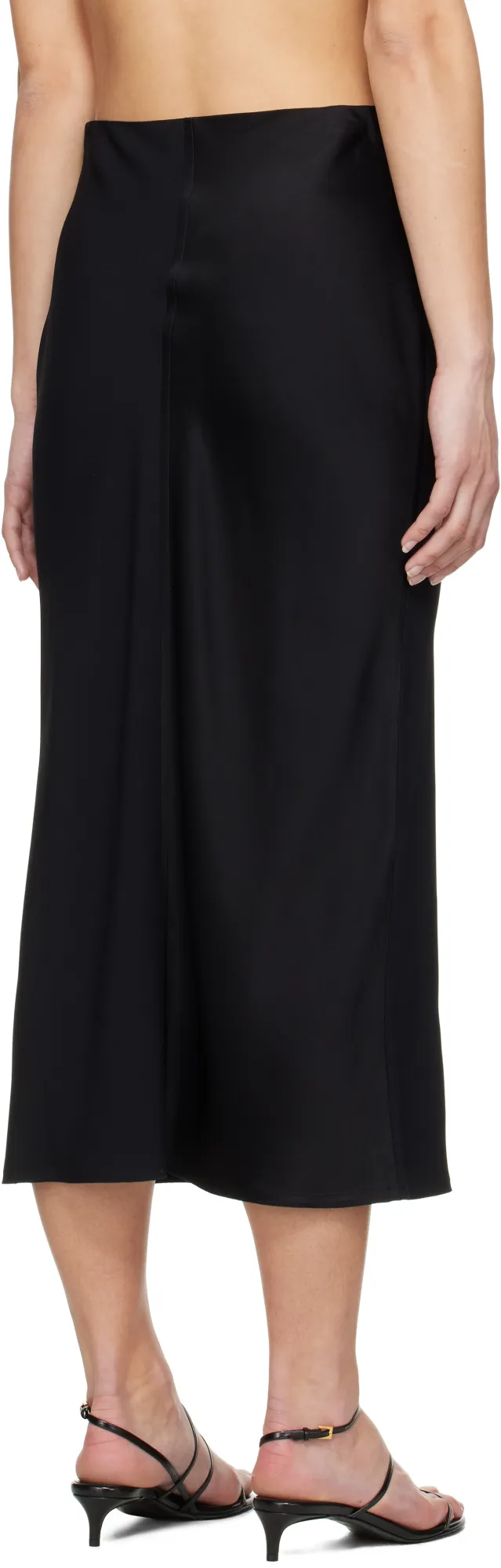 Ami Paris Straight Midi Skirt