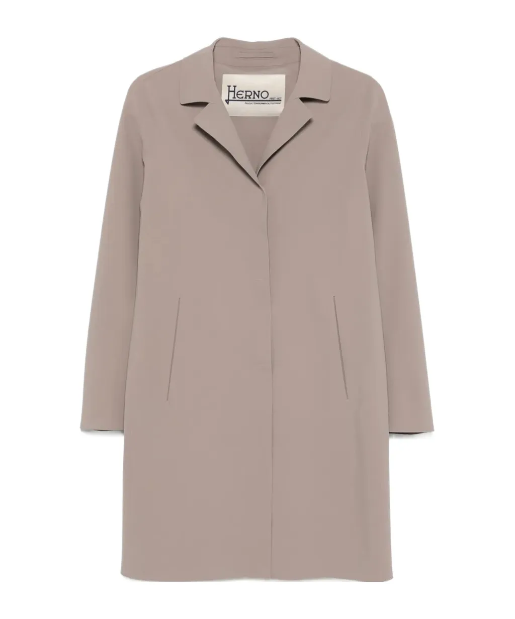 Herno Single-Breasted Long-Sleeved Coat