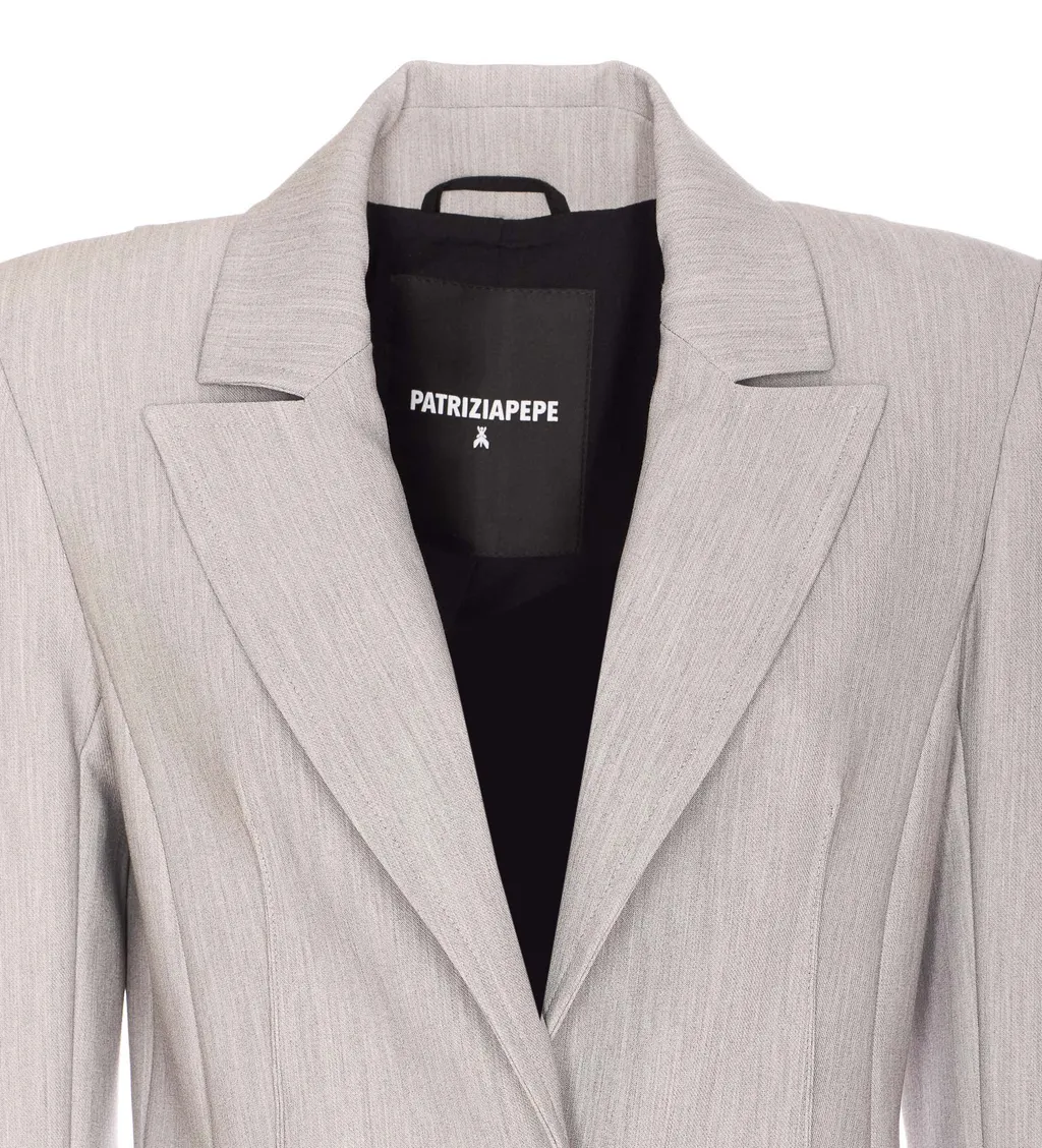 Patrizia Pepe Two-Tone Blazer Jacket