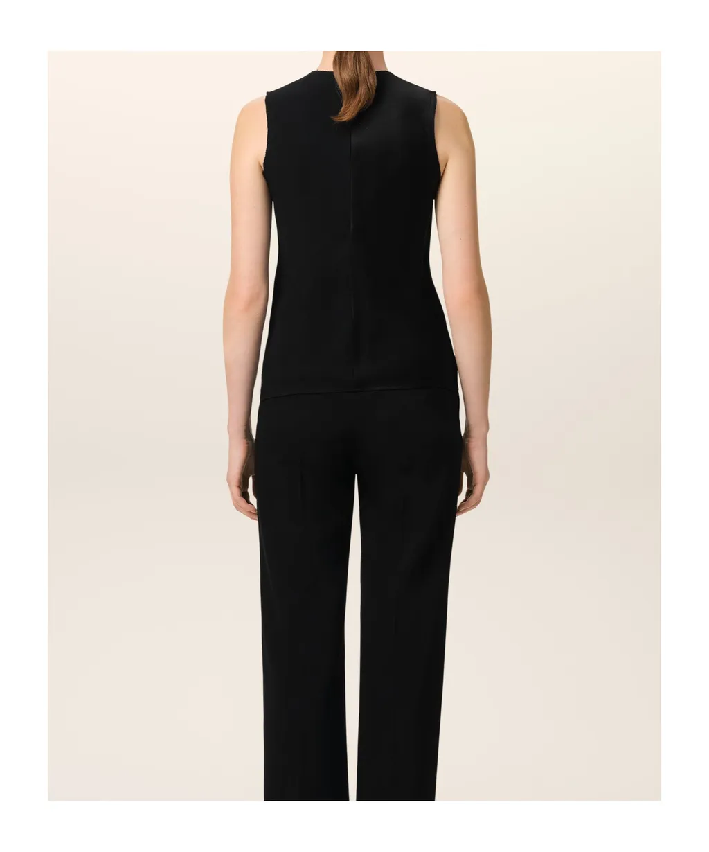 Ami Paris Crewneck Sleeveless Top