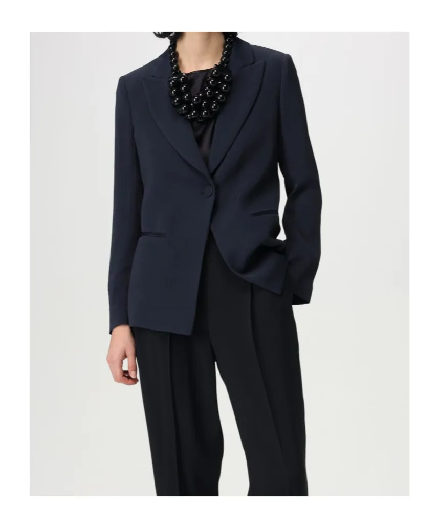 Emporio Armani Icon Chevron Single-Breasted Blazer