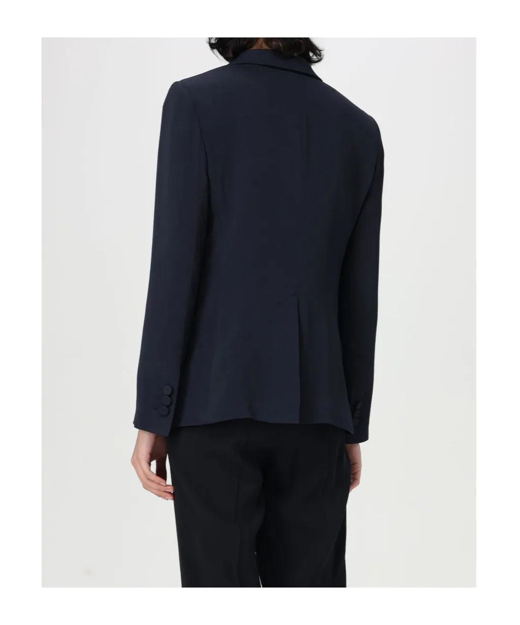 Emporio Armani Icon Chevron Single-Breasted Blazer