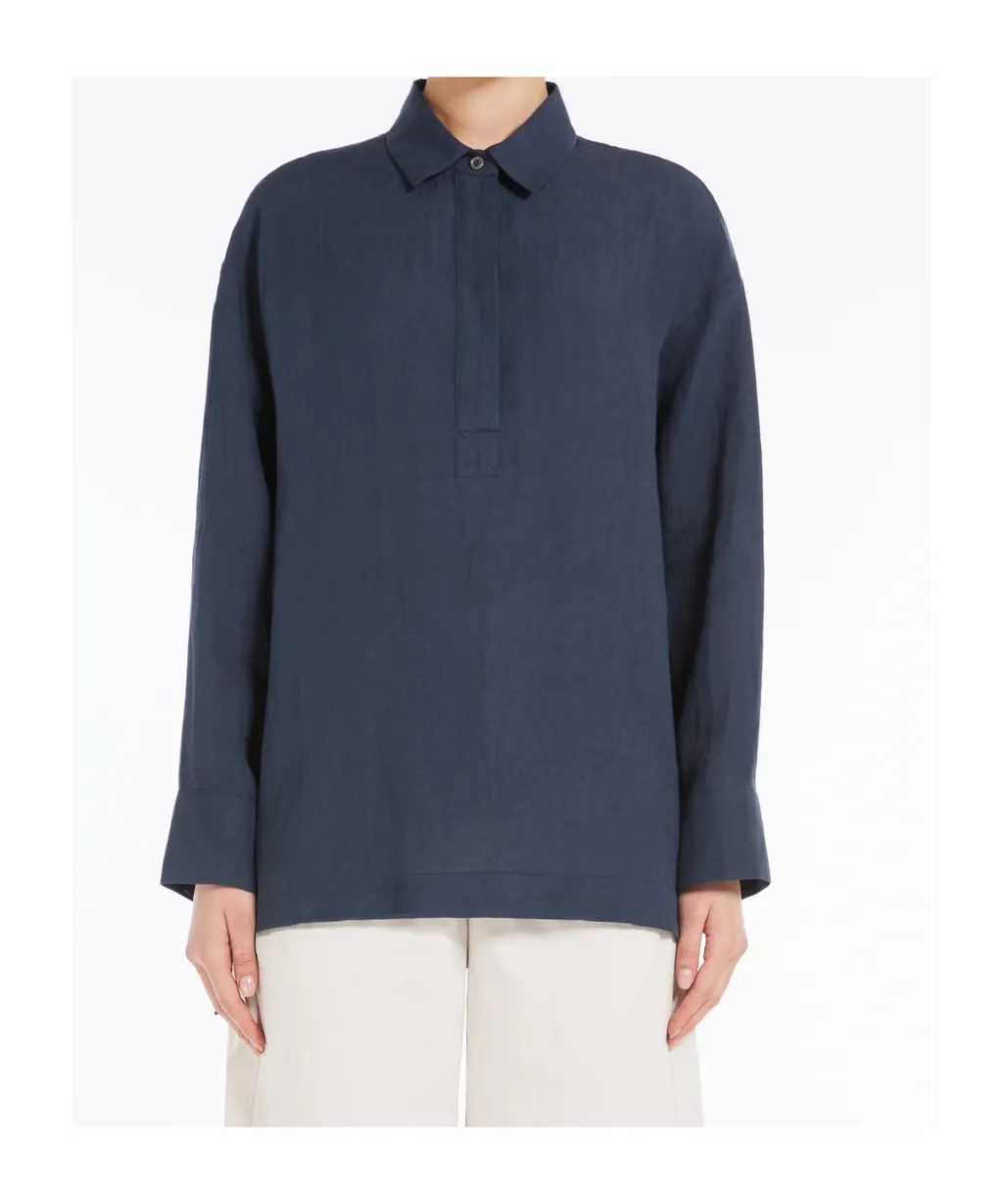 's Max Mara Varese Button Detailed Long-Sleeved Top