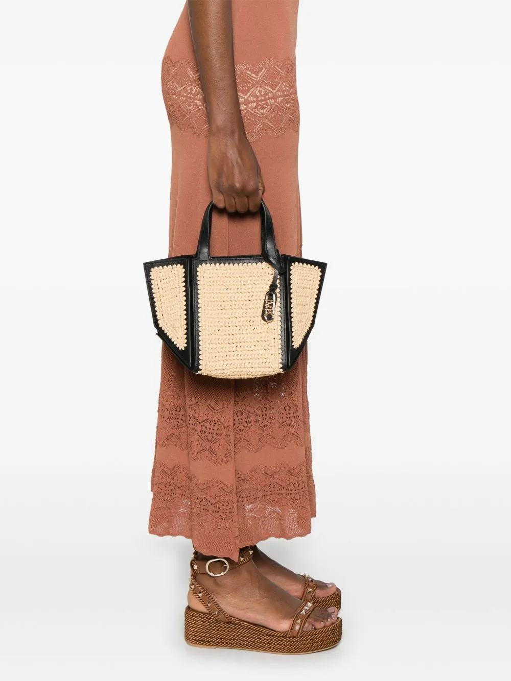 Michael Kors Jordi Small Hand-Crocheted Tote Bag