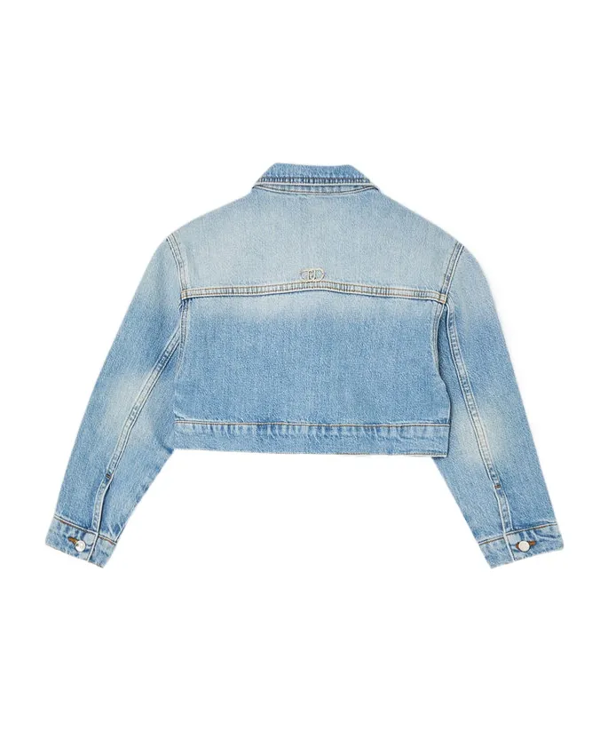 Liu Jo Kids Cropped Denim Jacket