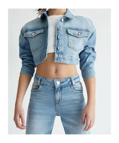 Liu Jo Kids Cropped Denim Jacket