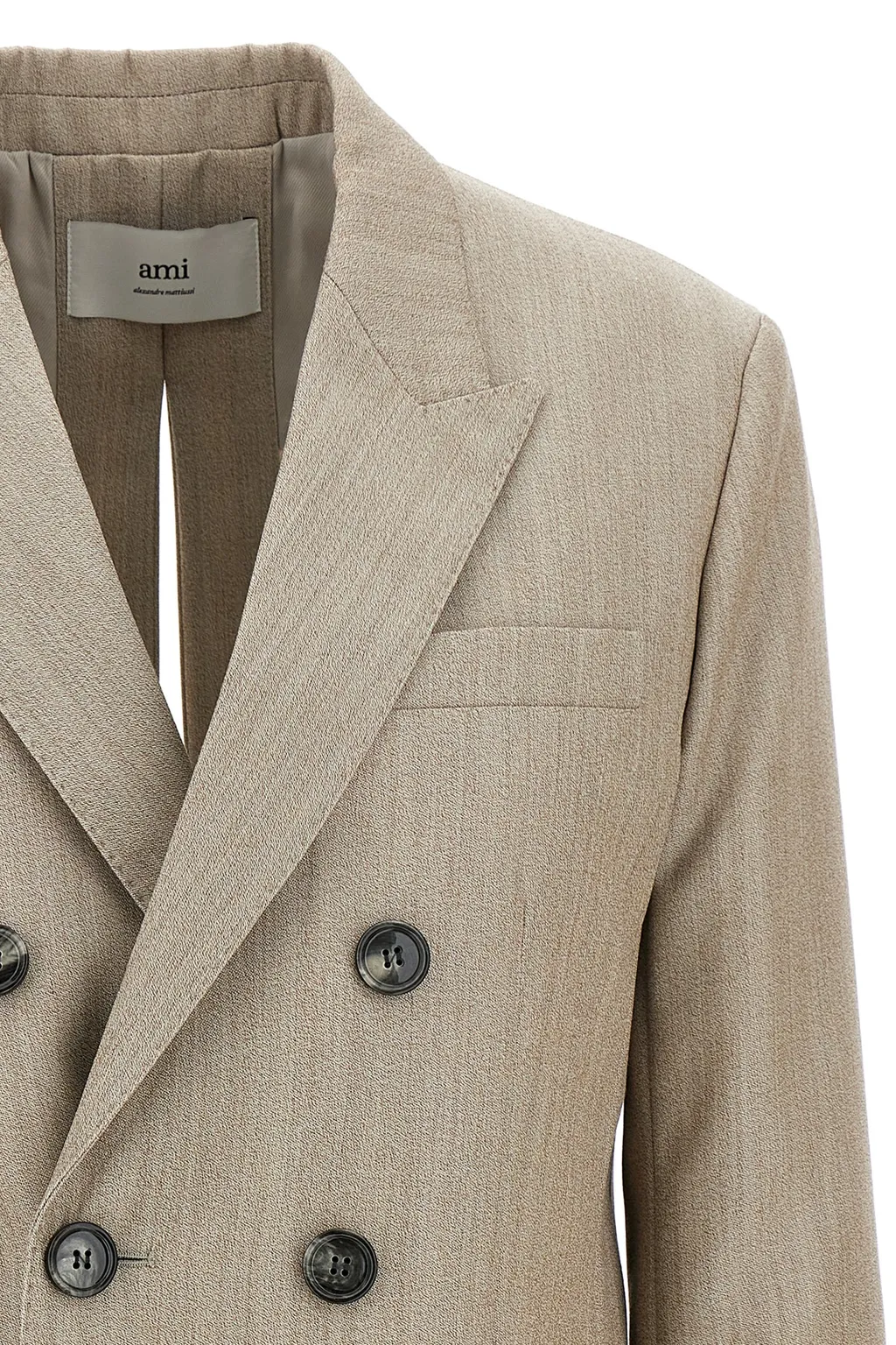 Ami Paris Double-Breasted Split Blazer