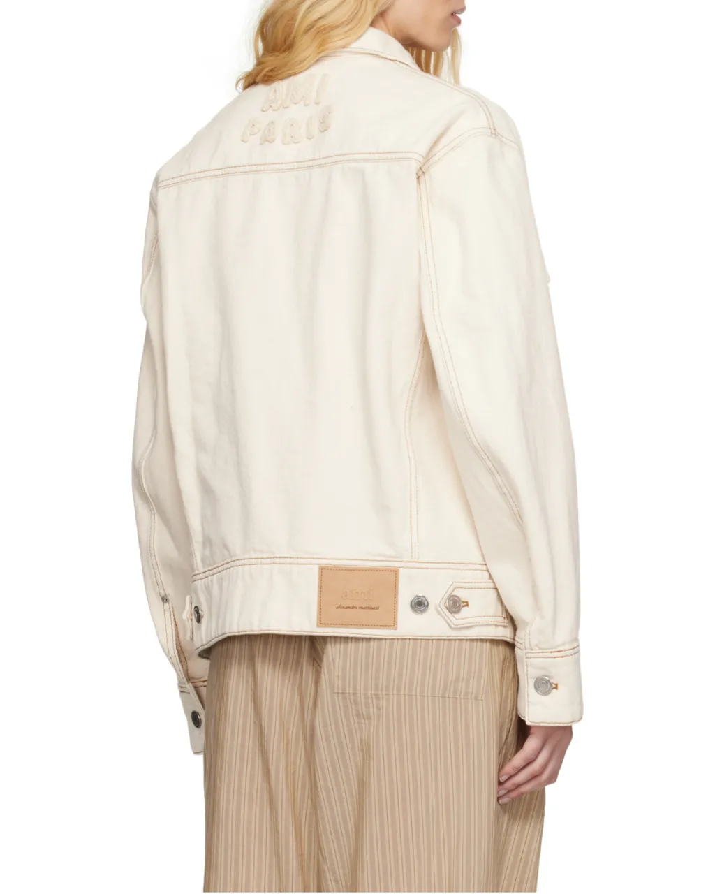 Ami Paris Logo Patch Denim Jacket