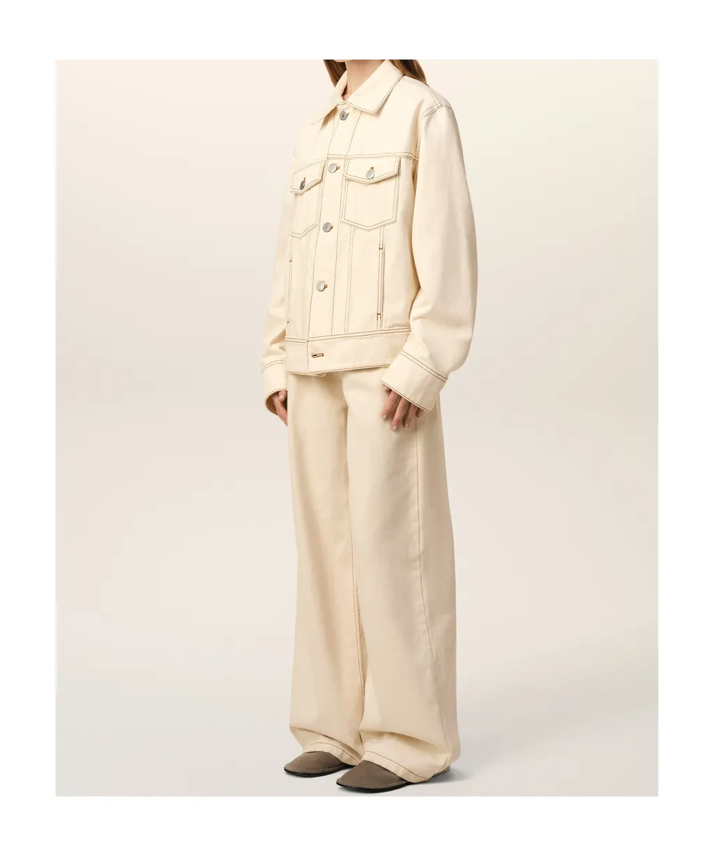 Ami Paris Logo Patch Denim Jacket