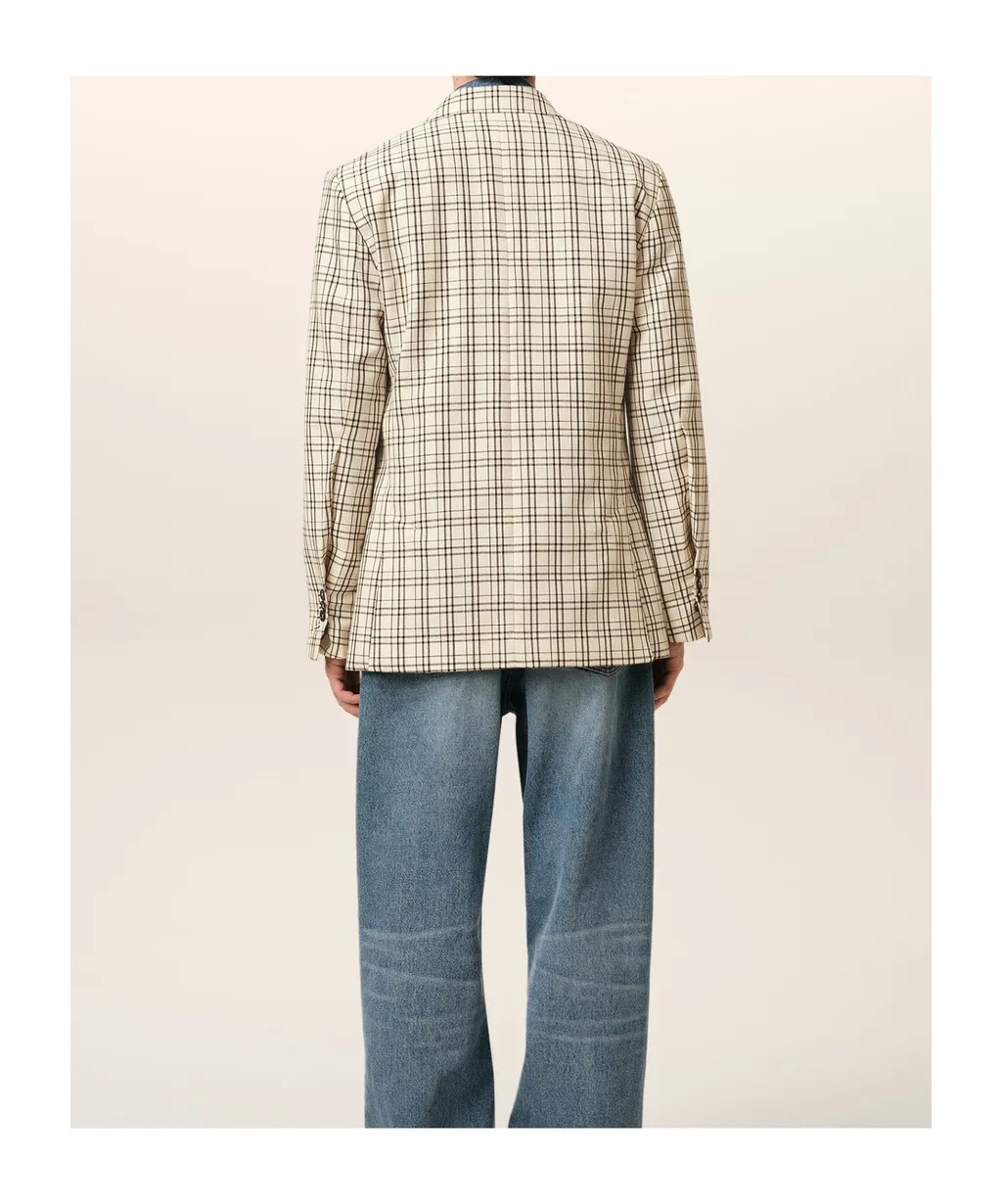 Ami Checked Semi-Lined Jacket