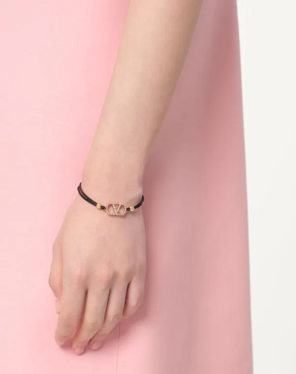 Valentino Vlogo Signature Embellished Bracelet