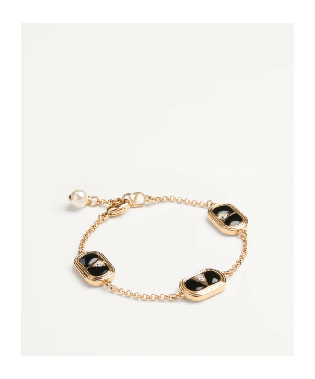 Valentino Vlogo Signature Embellished Bracelet
