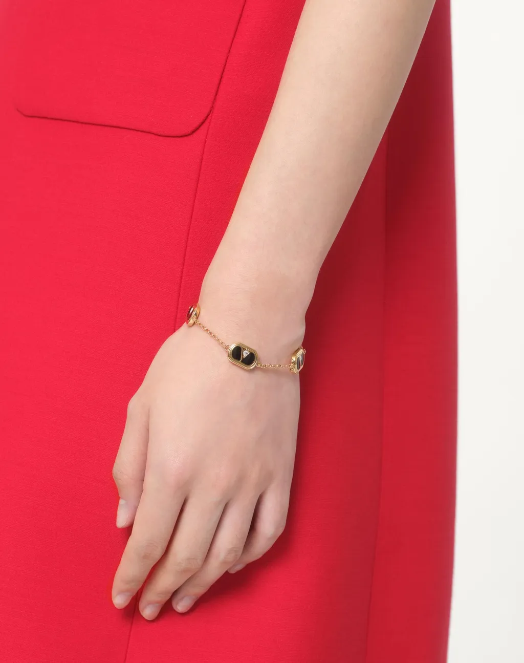 Valentino Vlogo Signature Embellished Bracelet