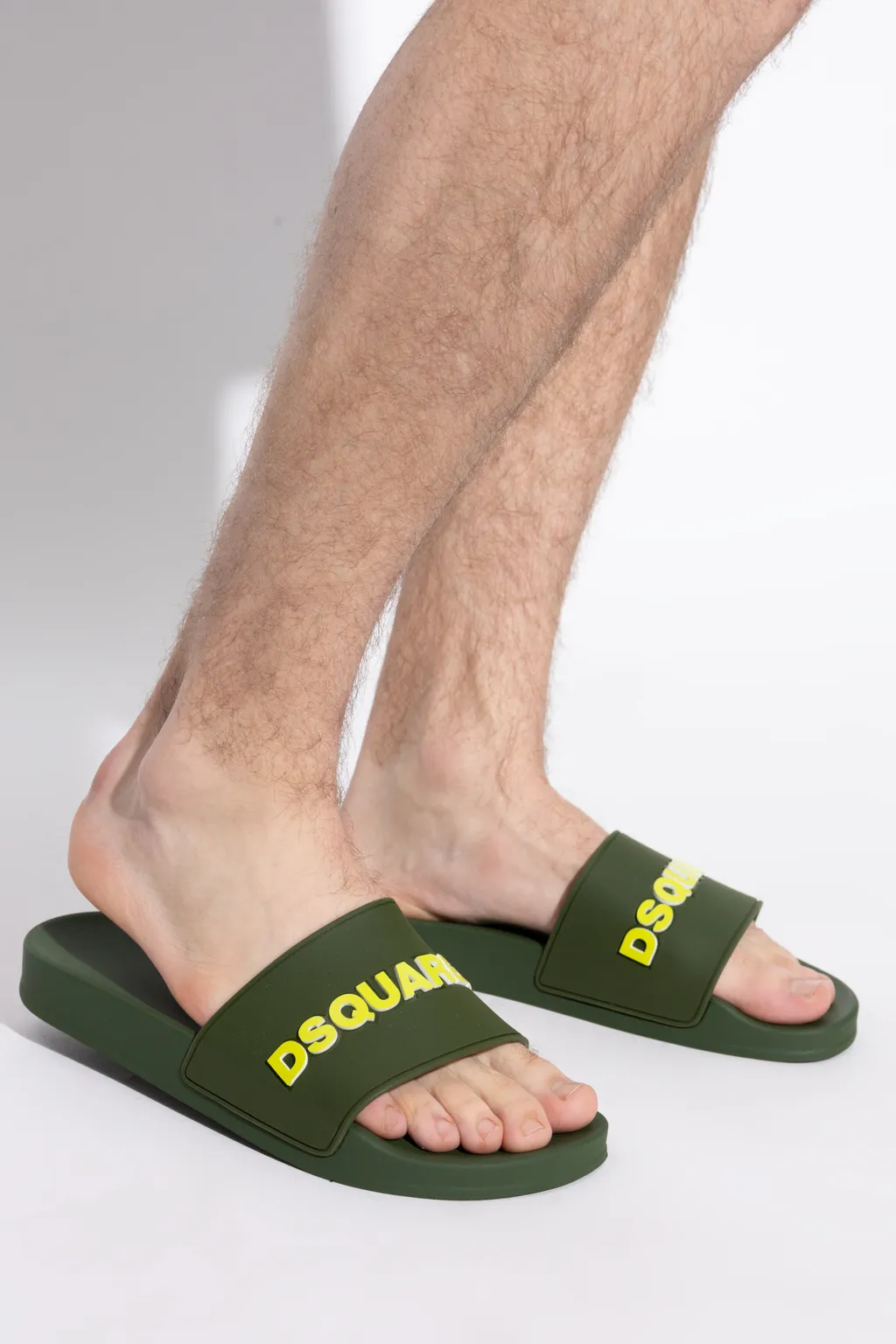 Dsquared2 Logo Embossed Slip-On Slides