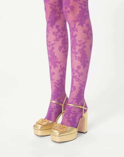 Valentino	Vlogo Signature Embellished Square Toe Pumps