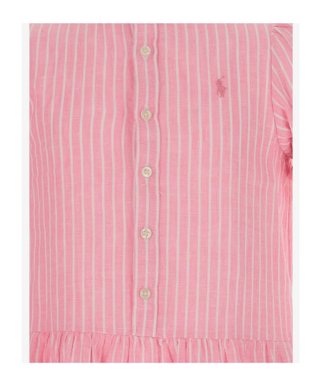 Polo Ralph Lauren Kids Striped Pleated Dress