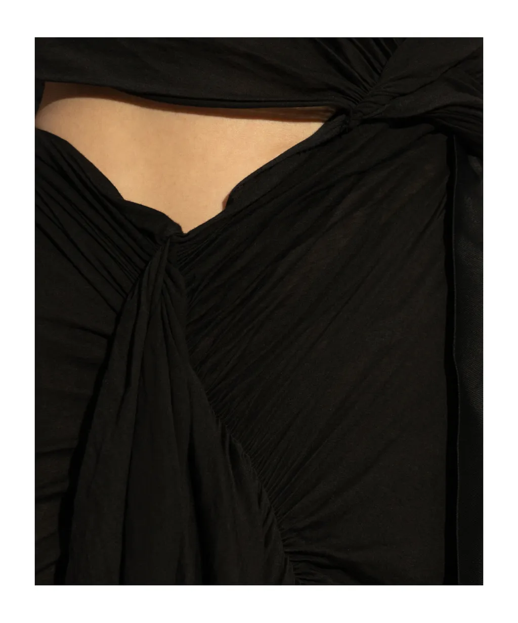 Rick Owens Drkshdw Fog Gathered Mini Dress