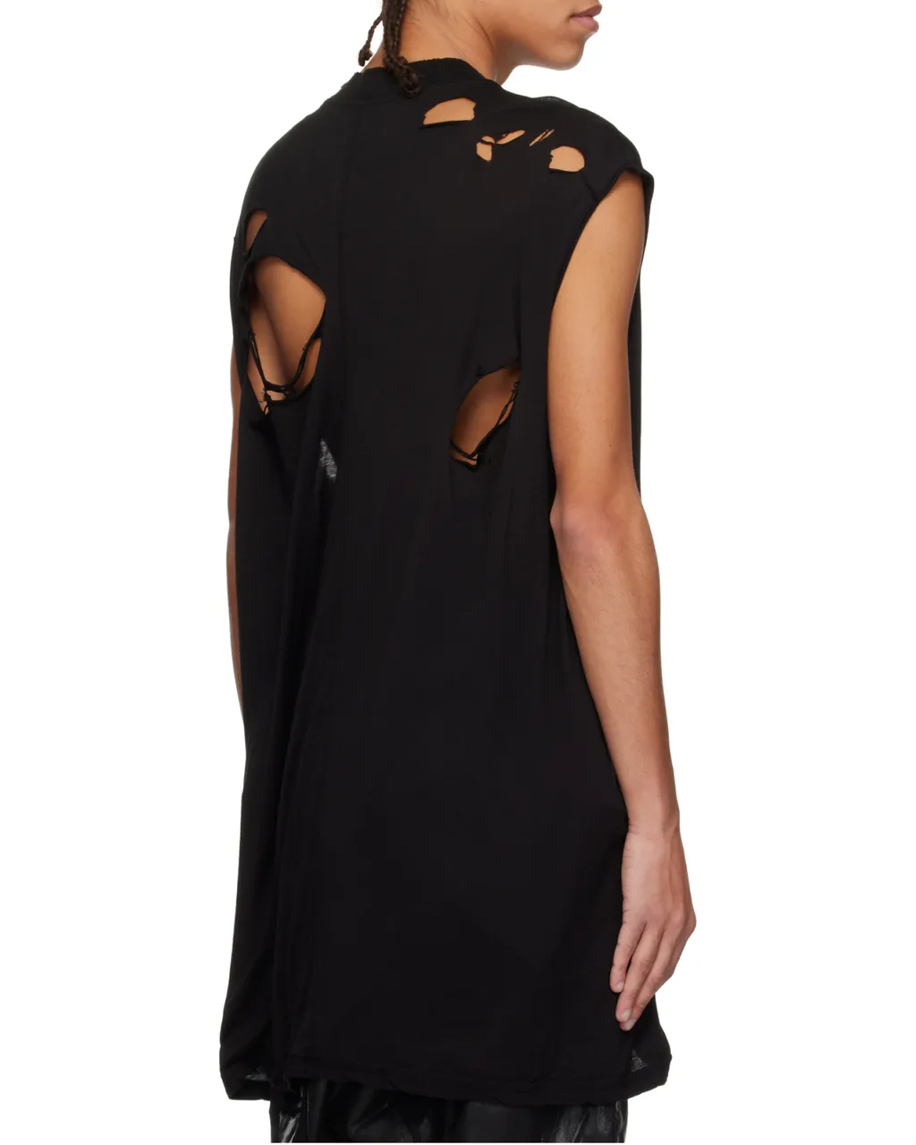 Rick Owens Drkshdw Distressed Tarp Tank Top
