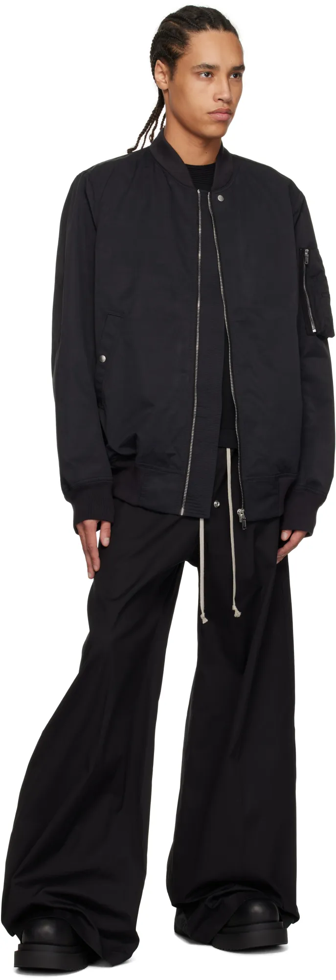 Rick Owens Drkshdw Classic Flight Zipped Bomber Jacket