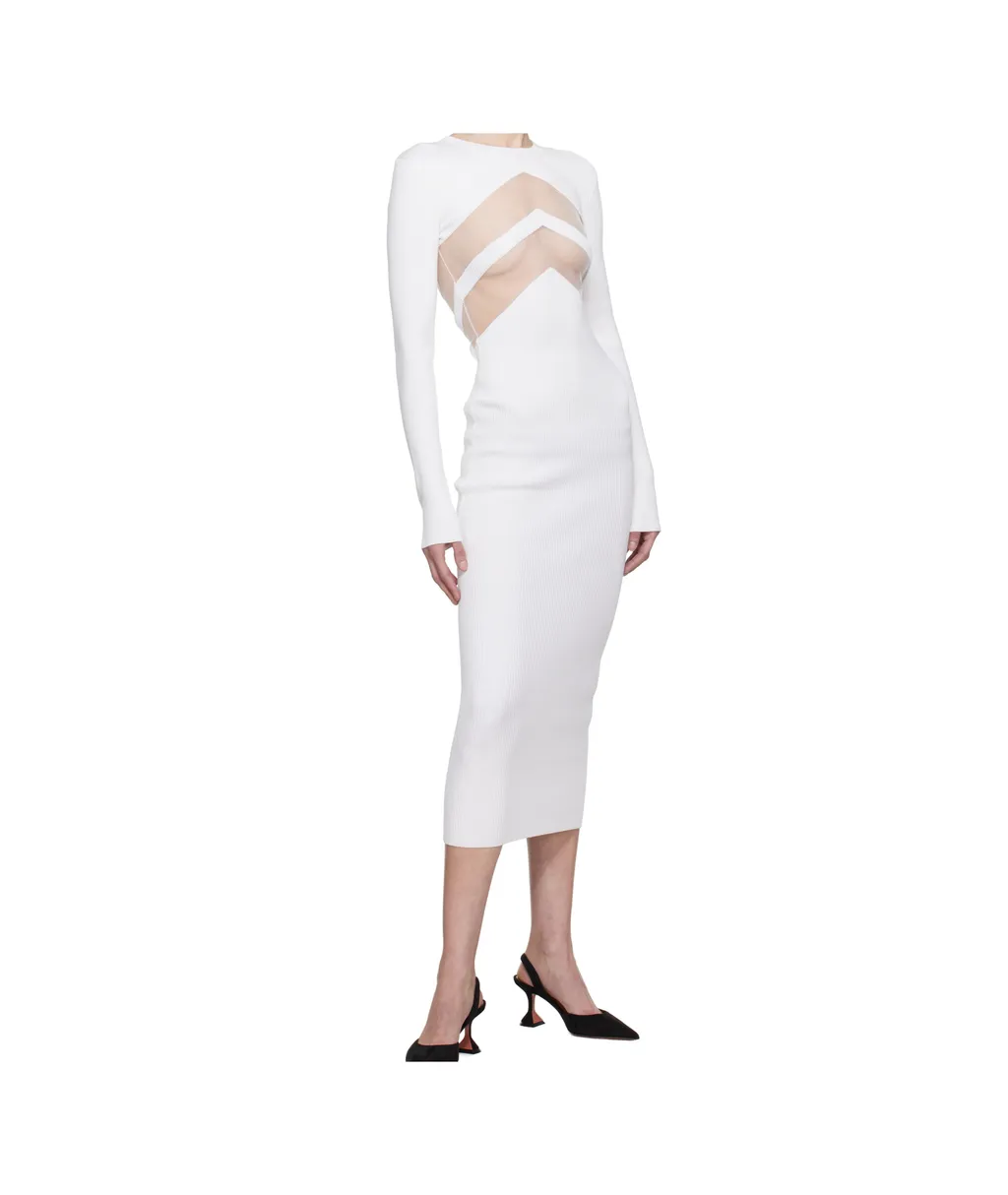 Round Neck Long Sleeve Dress