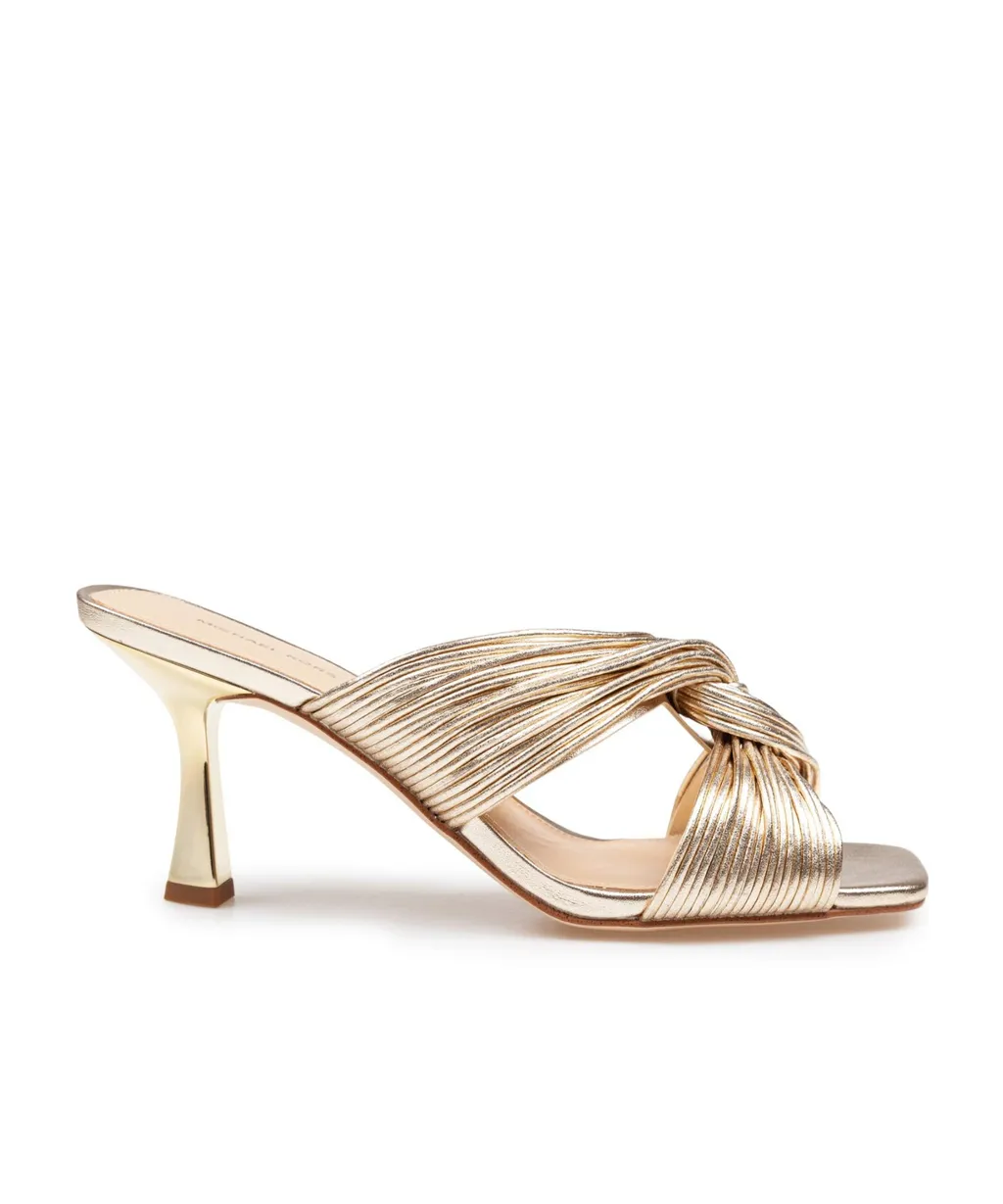 Michael Michael Kors Alessia Metallic Mule Sandals